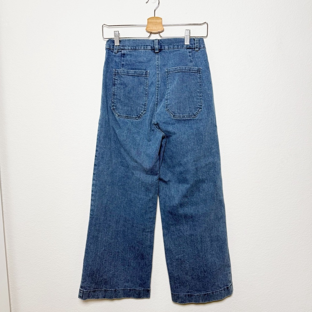 Loup $168 Simone Blue Wide Leg Jeans - Picture 4 of 9